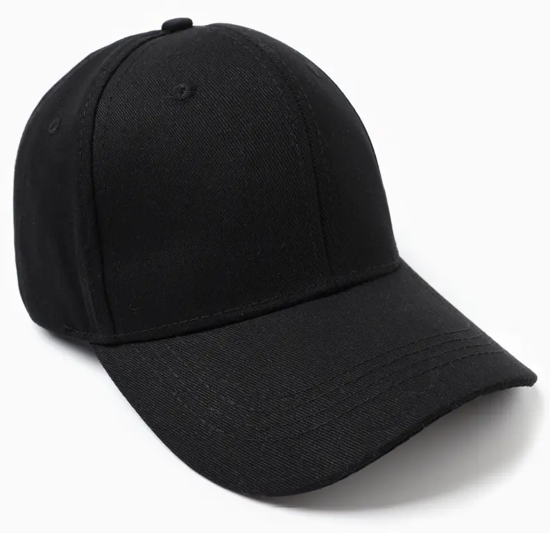 Кепка унисекс черная оптом.