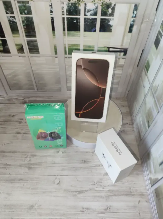 Смартфон iphone 16 pro max desert новинка копия набор часы+наушники